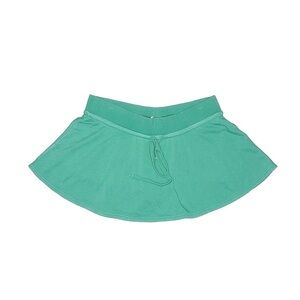 Anthropologie Green Skater Mini Skirt Casual